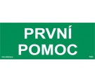 Samolepka První pomoc - textové označení místa první pomoci (210 x 80 mm)